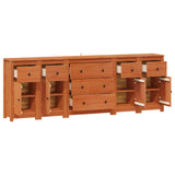 Credenza 5 pcs Marrone Cera Legno di pino massiccio
