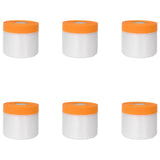 Telo per polvere con nastro adesivo 6 pcs 55 x 3300 cm HDPE