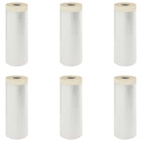 Telo per Polvere con Nastro Adesivo 6 pcs 270 x 1600 cm HDPE