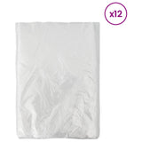Foglio antipolvere 12 pcs Trasparente 400 x 500 cm HDPE