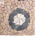 Piastrelle in mosaico con motivo a fiore Multicolore