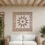 Piastrelle in mosaico con motivo a fiore Multicolore
