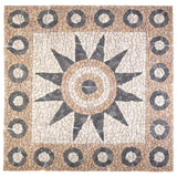 Piastrelle in mosaico con motivo a fiore Multicolore