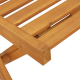 Sedie Bistro da Giardino 8 pcs Naturale 40 x 53 x 80 cm