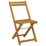 Sedie Bistro da Giardino 8 pcs Naturale 40 x 53 x 80 cm