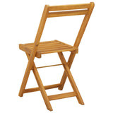 Sedie Bistro da Giardino 8 pcs Naturale 40 x 53 x 80 cm