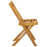 Sedie Bistro da Giardino 8 pcs Naturale 40 x 53 x 80 cm