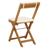 Sedie Bistro da Giardino 6 pcs Bianco Crema 40 x 53 x 80 cm