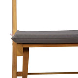 Sedie Bistro da Giardino 6 pcs Grigio Scuro 40 x 53 x 80 cm