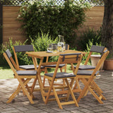 Sedie Bistro da Giardino 6 pcs Grigio Scuro 40 x 53 x 80 cm