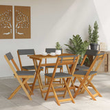 Sedie Bistro da Giardino 6 pcs Grigio Scuro 40 x 53 x 80 cm