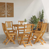 Sedie Bistro da Giardino 6 pcs Naturale