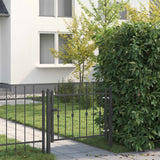 Cancello per recinzione HORST 100 x 75 cm Metallo Nero