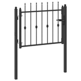 Cancello per recinzione HORST 100 x 75 cm Metallo Nero