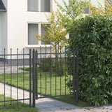 Cancello per recinzione HORST 100 x 100 cm Metallo Nero