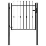 Cancello per recinzione HORST 100 x 100 cm Metallo Nero