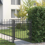 Cancello per recinzione HORST 100 x 100 cm Metallo Nero