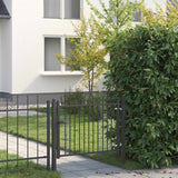 Cancello per recinzione HORST 100 x 75 cm Metallo Nero