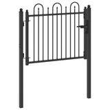 Cancello per recinzione HORST 100 x 75 cm Metallo Nero