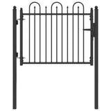 Cancello per recinzione HORST 100 x 75 cm Metallo Nero