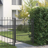 Cancello per recinzione HORST 100 x 125 cm Metallo Nero