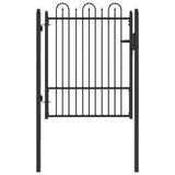 Cancello per recinzione HORST 100 x 125 cm Metallo Nero