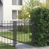 Cancello per recinzione HORST 100 x 100 cm Metallo Nero