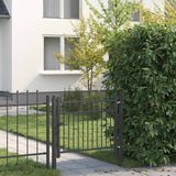 Cancello per recinzione HORST 100 x 75 cm Metallo Nero