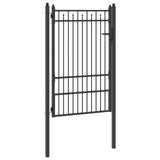 Cancello per recinzione HORST 100 x 150 cm Metallo Nero