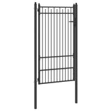 Cancello per recinzione HORST 100 x 175 cm Metallo Nero