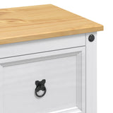 VidaXL Stoccaggio in cucina Bianco e Cera di Miele 112 x 70 x 91,5 cm