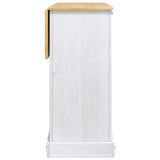 VidaXL Stoccaggio in cucina Bianco e Cera di Miele 112 x 70 x 91,5 cm