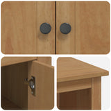VidaXL Madia per Microonde PANAMA Cera di Miele 99.5 x 44 x 86.5 cm