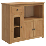 VidaXL Madia per Microonde PANAMA Cera di Miele 99.5 x 44 x 86.5 cm