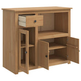 VidaXL Madia per Microonde PANAMA Cera di Miele 99.5 x 44 x 86.5 cm