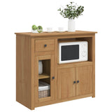 VidaXL Madia per Microonde PANAMA Cera di Miele 99.5 x 44 x 86.5 cm