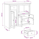 VidaXL Madia per Microonde PANAMA Cera di Miele 99.5 x 44 x 86.5 cm
