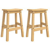 VidaXL Sgabello da bar 2 pcs Cera di Miele 44 x 30 x 63 cm