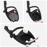 Carrello da golf Nero e Bianco 100 x 69 x 114 cm Alluminio