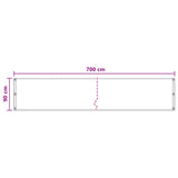 Schermo da balcone Antracite 90 x 700 cm HDPE e alluminio