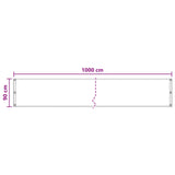 Schermo da balcone Verde Scuro 90 x 1000 cm HDPE e alluminio