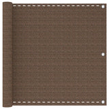 Schermo da balcone Marrone 120 x 700 cm HDPE e alluminio