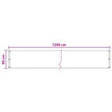 Schermo da balcone Beige 90 x 1200 cm HDPE e alluminio