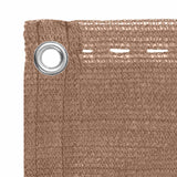 Schermo da balcone Tortora 75 x 700 cm HDPE e alluminio