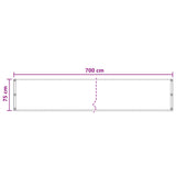 Schermo da balcone Tortora 75 x 700 cm HDPE e alluminio
