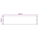 Schermo da balcone Grigio Chiaro 75 x 300 cm HDPE e alluminio