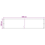 Schermo da balcone Grigio Chiaro 120 x 500 cm HDPE e alluminio