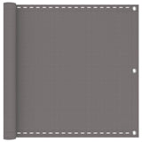 Schermo da balcone Grigio Chiaro 120 x 600 cm HDPE e alluminio
