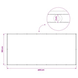 Schermo di Privacy per Balcone 180 x 400 cm