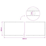 Schermo di Privacy per Balcone 200 x 1000 cm